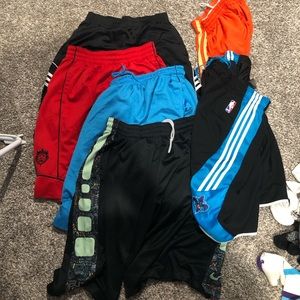 Nike adidas lebron Basketball shorts lot sz m-l Great deal